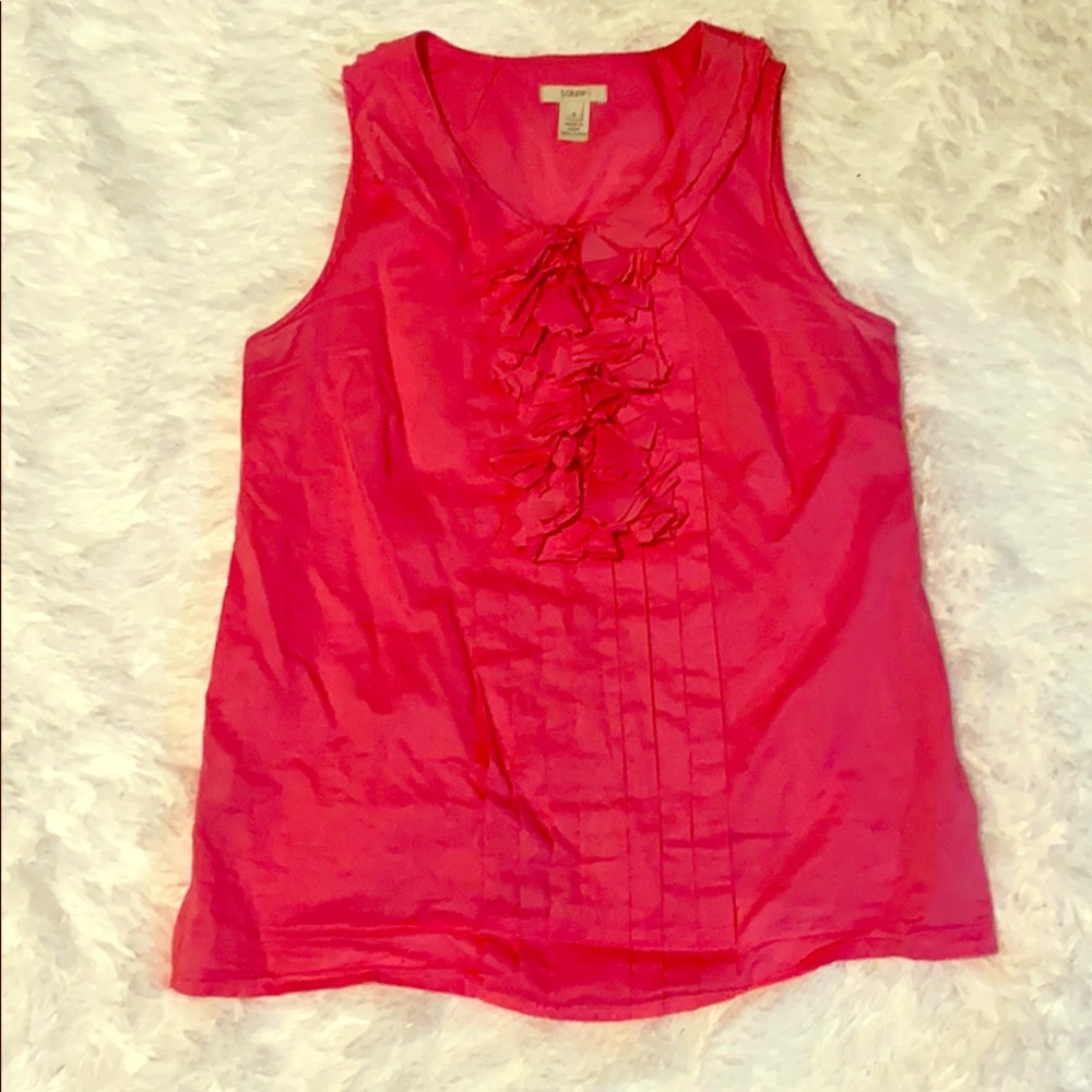 J. crew sleeveless shirt 100% cotton